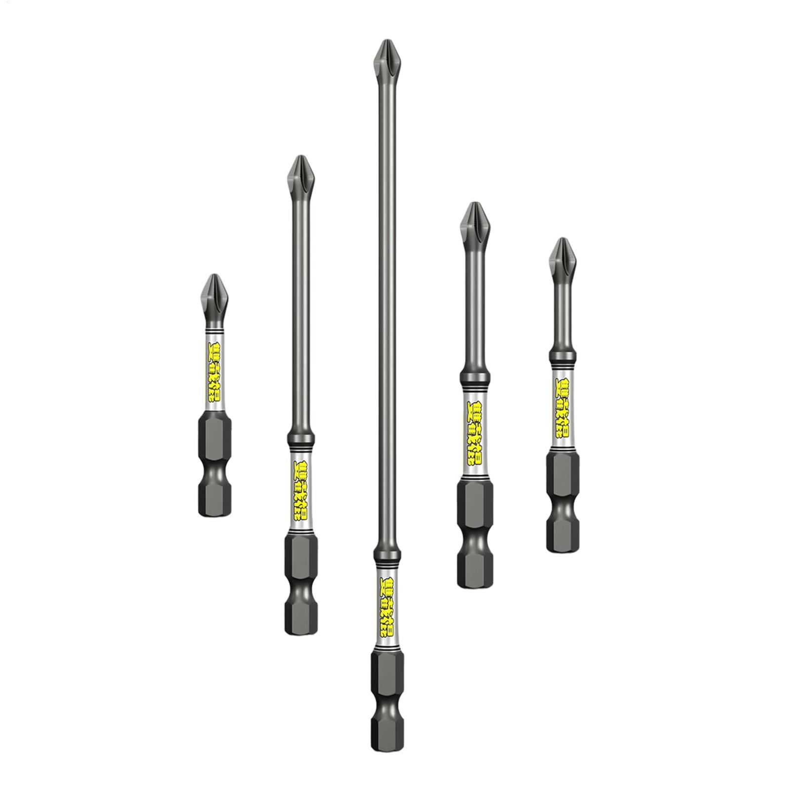 Tools Of Workshop - Bohrer-Schraubendreher-Bit-Set, 5-teilig, robustes, rostfreies Bohrer-Kombinationswerkzeug-Set für