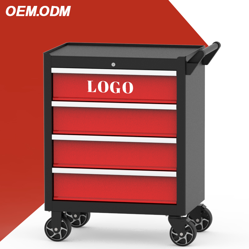 Tools Trolley For Workshop - China OEM Großhandel 4-Schubladen-Rollwagen Werkstatt Metall