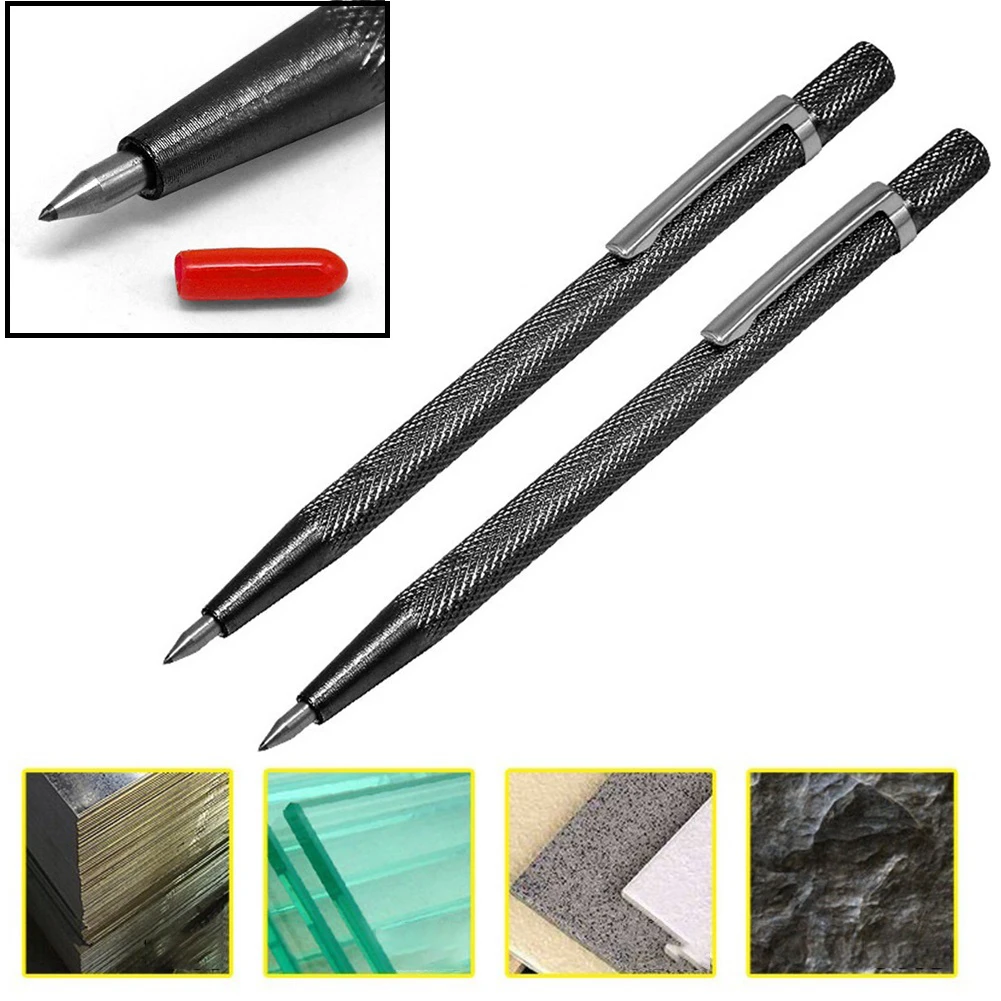 Marking Tools In Workshop - Keramikfliesen-Werkzeuge Werkstattausrüstung Schneidestift Hartmetall-Buchstabenstift Markierungs- und