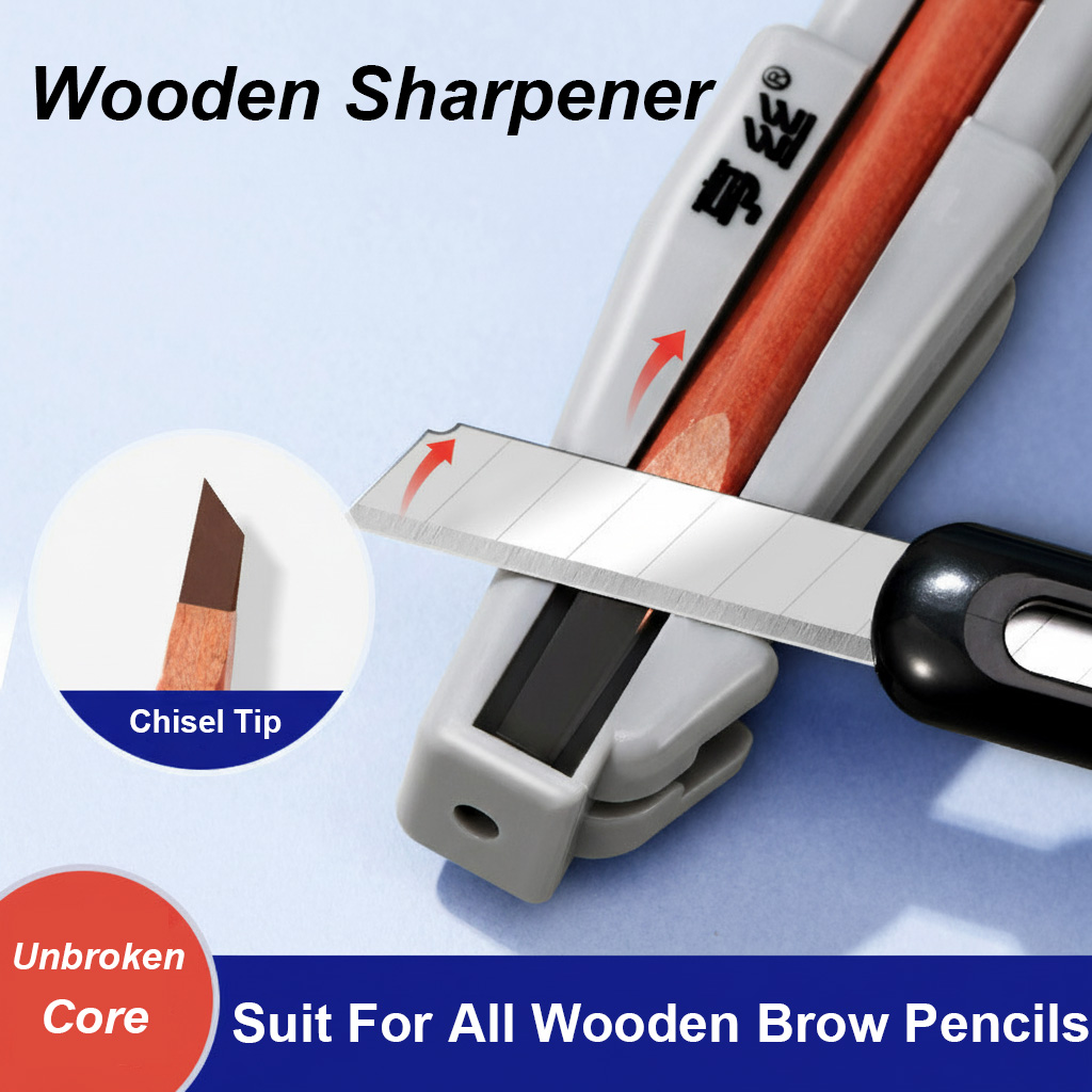 Tools Work - Augenbrauenspitzer aus Holz für Meißelspitze, kein