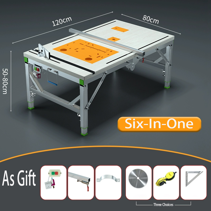 Workbench Portable Fold - Multifunktionale Holzbearbeitungswerkbank, tragbare klappbare Werkbank, Holzbearbeitungssägetisch,