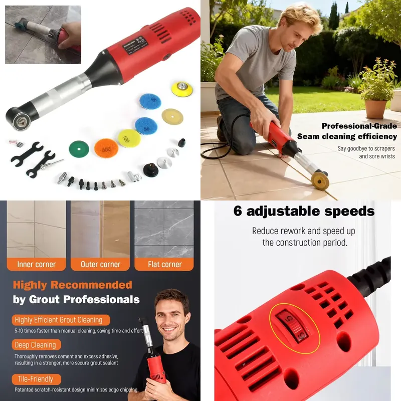 Tools Work - Fliesenfugenreiniger Elektrischer Winkelschleifer Keramikfliesenfugenreiniger Elektrisches Fugenwerkzeug