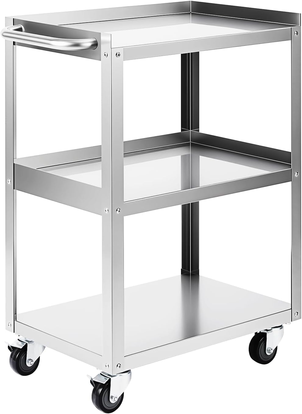 Tools Trolley For Workshop - 3-stöckiger Edelstahl-Rollwagen 24