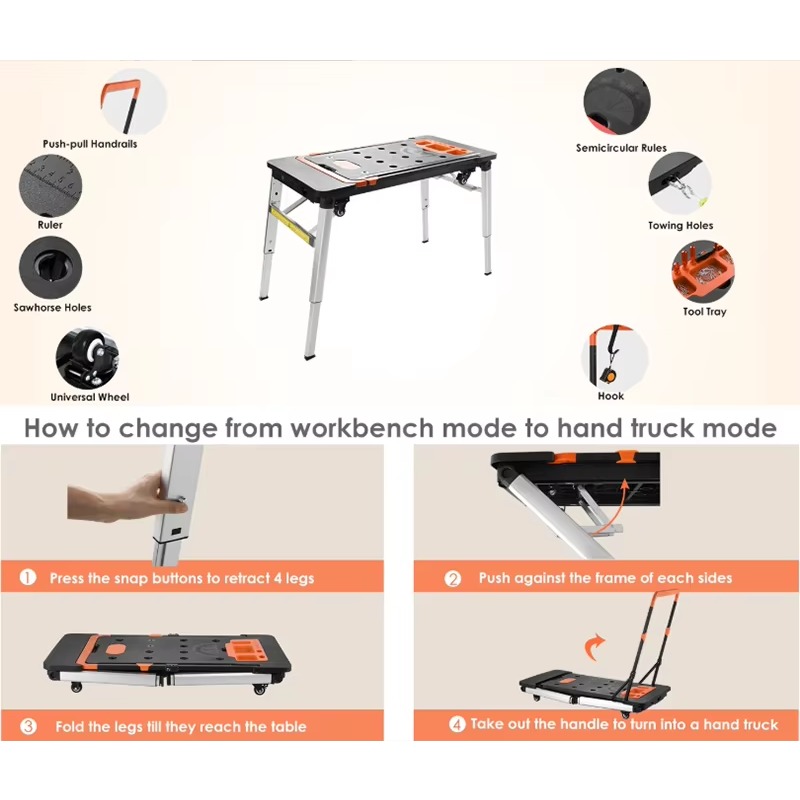 7-in-1 Multifunktionaler Klapp – Workbench Portable Fold Bewertung und Preis
