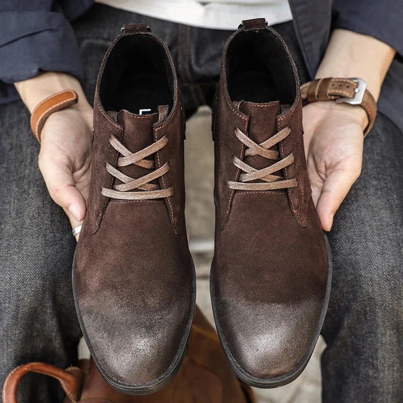 Neue Kuh Wildleder Stiefelette – Tools Work Bewertung und Preis