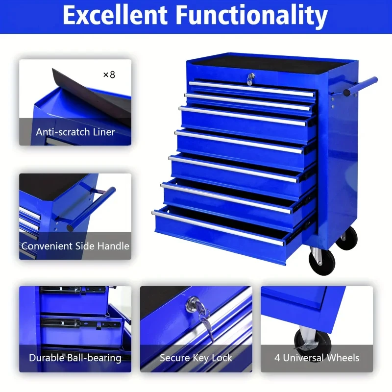 7-Schubladen-Werkzeugwagen in  – Tools Trolley For Workshop Bewertung und Preis