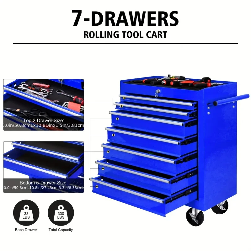 7-Schubladen-Werkzeugwagen in  – Tools Trolley For Workshop Bewertung und Preis