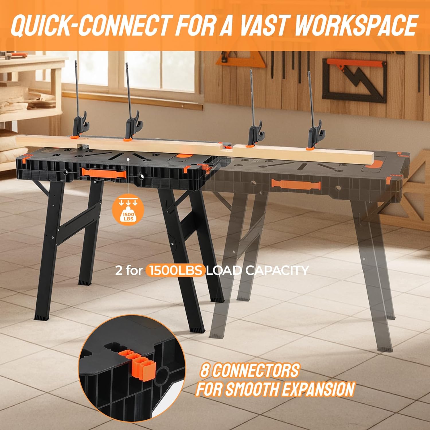 Klappbare Werkbank mit Klemmen – Workbench Portable Fold Bewertung und Preis