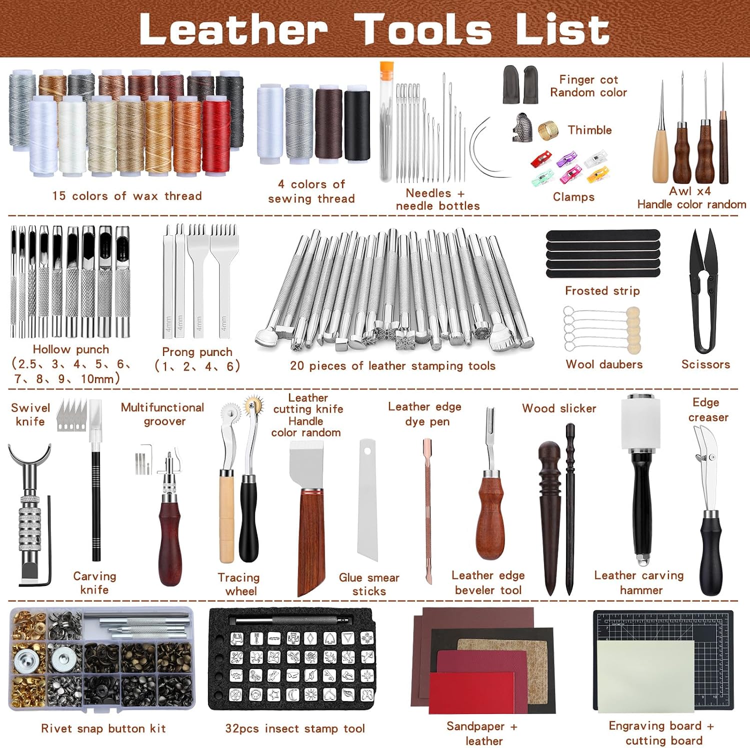 Lederbearbeitungs-Set mit Werk – Tools Work Bewertung und Preis