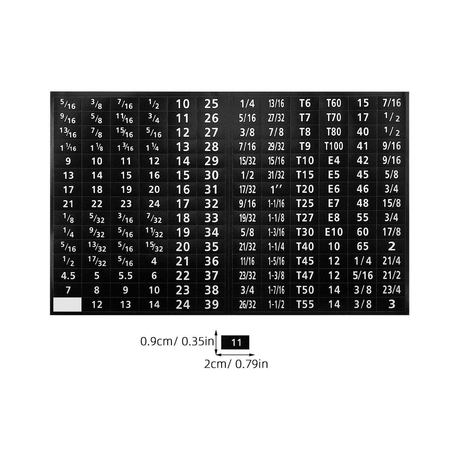 6 Blatt Selbstklebende Etikett – Workshop Tools Classification Bewertung und Preis