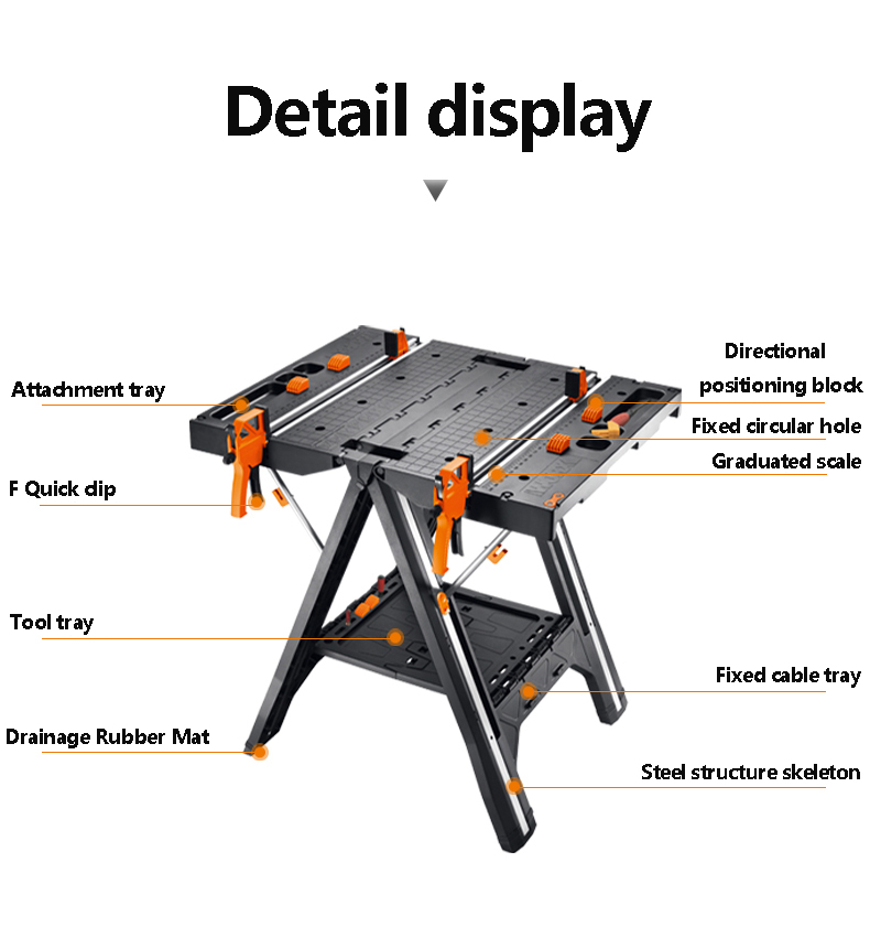 WX051 Mobile tragbare Holzbear – Workbench Portable Fold Bewertung und Preis