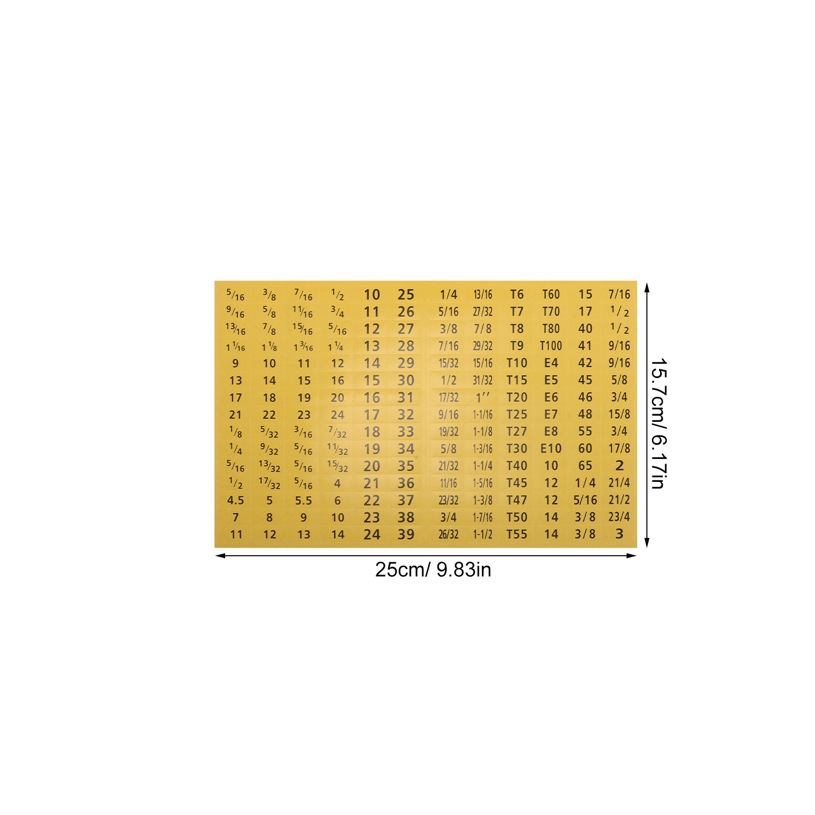 20 Blatt Steckschlüssel-Aufkle – Tools Of Workshop Bewertung und Preis